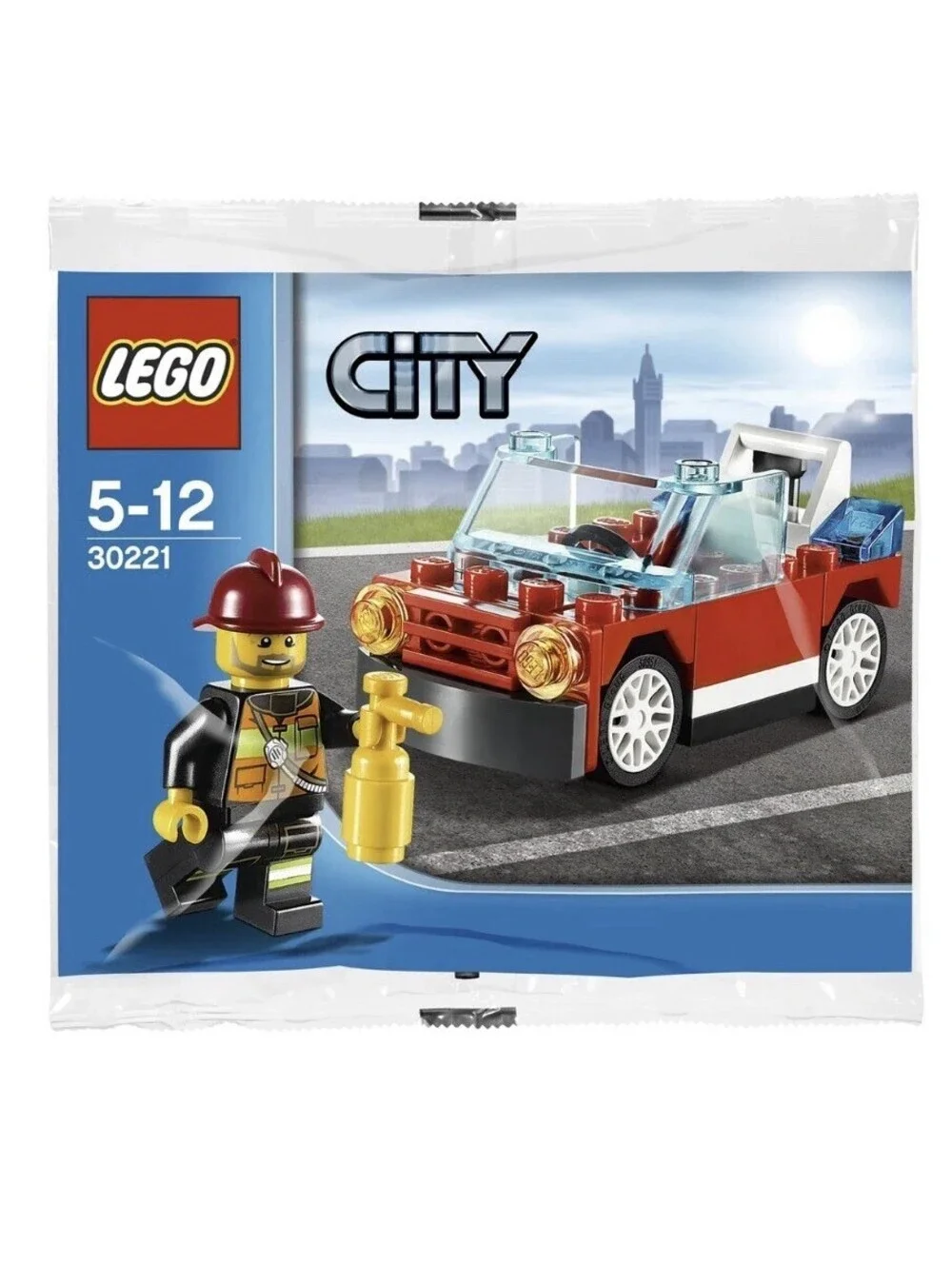 Lego City 30221 Fire Car 36 pcs Firefighter Minifig Polybag Retired Set 2013 New